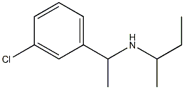 butan-2-yl[1-(3-chlorophenyl)ethyl]amine 구조식 이미지