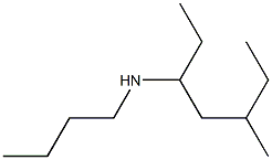 butyl(5-methylheptan-3-yl)amine Structure