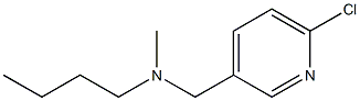 butyl[(6-chloropyridin-3-yl)methyl]methylamine Structure