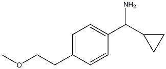 cyclopropyl[4-(2-methoxyethyl)phenyl]methanamine 구조식 이미지