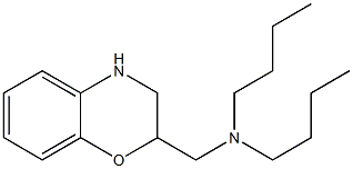 dibutyl(3,4-dihydro-2H-1,4-benzoxazin-2-ylmethyl)amine 구조식 이미지