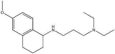 diethyl({3-[(6-methoxy-1,2,3,4-tetrahydronaphthalen-1-yl)amino]propyl})amine 구조식 이미지