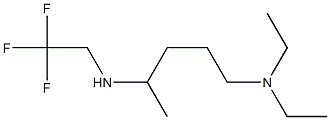 diethyl({4-[(2,2,2-trifluoroethyl)amino]pentyl})amine Structure