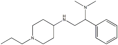 dimethyl({1-phenyl-2-[(1-propylpiperidin-4-yl)amino]ethyl})amine Structure