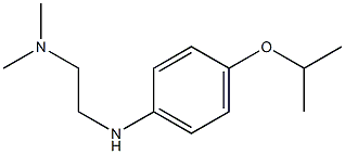 dimethyl(2-{[4-(propan-2-yloxy)phenyl]amino}ethyl)amine Structure