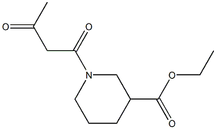 ethyl 1-acetoacetylpiperidine-3-carboxylate Structure