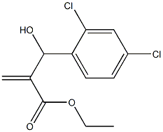 ethyl 2-[(2,4-dichlorophenyl)(hydroxy)methyl]prop-2-enoate 구조식 이미지