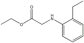 ethyl 2-[(2-ethylphenyl)amino]acetate 구조식 이미지