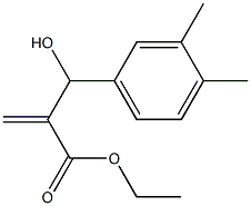 ethyl 2-[(3,4-dimethylphenyl)(hydroxy)methyl]prop-2-enoate 구조식 이미지