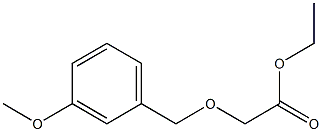 ethyl 2-[(3-methoxyphenyl)methoxy]acetate Structure