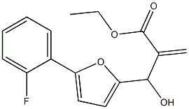 ethyl 2-{[5-(2-fluorophenyl)furan-2-yl](hydroxy)methyl}prop-2-enoate Structure