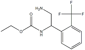 ethyl 2-amino-1-[2-(trifluoromethyl)phenyl]ethylcarbamate 구조식 이미지