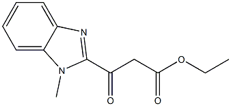 ethyl 3-(1-methyl-1H-1,3-benzodiazol-2-yl)-3-oxopropanoate 구조식 이미지