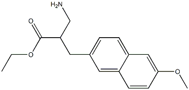 ethyl 3-amino-2-[(6-methoxynaphthalen-2-yl)methyl]propanoate 구조식 이미지
