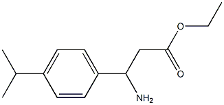 ethyl 3-amino-3-[4-(propan-2-yl)phenyl]propanoate 구조식 이미지