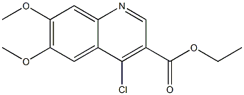 ethyl 4-chloro-6,7-dimethoxyquinoline-3-carboxylate 구조식 이미지