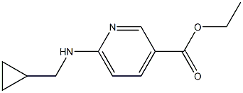 ethyl 6-[(cyclopropylmethyl)amino]pyridine-3-carboxylate 구조식 이미지