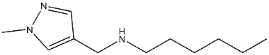 hexyl[(1-methyl-1H-pyrazol-4-yl)methyl]amine Structure