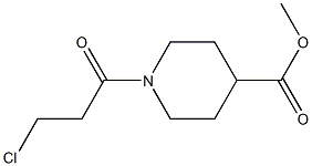 methyl 1-(3-chloropropanoyl)piperidine-4-carboxylate 구조식 이미지
