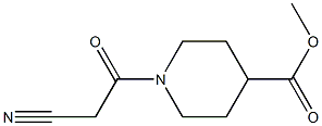 methyl 1-(cyanoacetyl)piperidine-4-carboxylate Structure