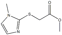methyl 2-[(1-methyl-1H-imidazol-2-yl)sulfanyl]acetate Structure