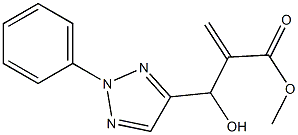 methyl 2-[hydroxy(2-phenyl-2H-1,2,3-triazol-4-yl)methyl]prop-2-enoate 구조식 이미지