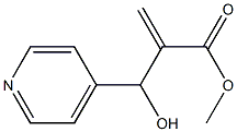 methyl 2-[hydroxy(pyridin-4-yl)methyl]prop-2-enoate 구조식 이미지