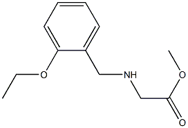 methyl 2-{[(2-ethoxyphenyl)methyl]amino}acetate Structure