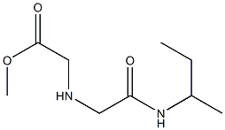 methyl 2-{[(butan-2-ylcarbamoyl)methyl]amino}acetate Structure