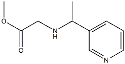 methyl 2-{[1-(pyridin-3-yl)ethyl]amino}acetate Structure