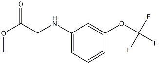 methyl 2-{[3-(trifluoromethoxy)phenyl]amino}acetate Structure