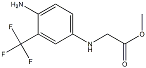 methyl 2-{[4-amino-3-(trifluoromethyl)phenyl]amino}acetate Structure