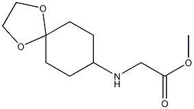 methyl 2-{1,4-dioxaspiro[4.5]decan-8-ylamino}acetate Structure