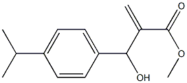 methyl 2-{hydroxy[4-(propan-2-yl)phenyl]methyl}prop-2-enoate 구조식 이미지