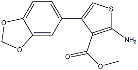 methyl 2-amino-4-(2H-1,3-benzodioxol-5-yl)thiophene-3-carboxylate Structure