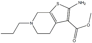 methyl 2-amino-6-propyl-4H,5H,6H,7H-thieno[2,3-c]pyridine-3-carboxylate Structure