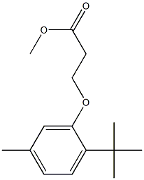 methyl 3-(2-tert-butyl-5-methylphenoxy)propanoate Structure