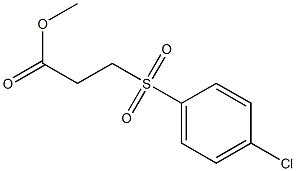 methyl 3-[(4-chlorobenzene)sulfonyl]propanoate Structure