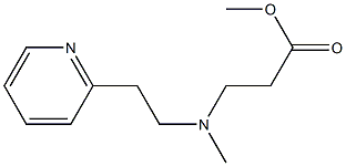 methyl 3-{methyl[2-(pyridin-2-yl)ethyl]amino}propanoate Structure