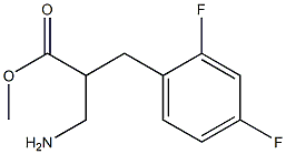 methyl 3-amino-2-[(2,4-difluorophenyl)methyl]propanoate Structure