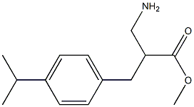 methyl 3-amino-2-{[4-(propan-2-yl)phenyl]methyl}propanoate Structure