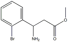 methyl 3-amino-3-(2-bromophenyl)propanoate 구조식 이미지