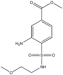 methyl 3-amino-4-[(2-methoxyethyl)sulfamoyl]benzoate Structure