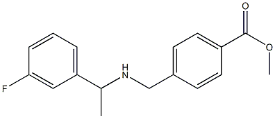methyl 4-({[1-(3-fluorophenyl)ethyl]amino}methyl)benzoate 구조식 이미지