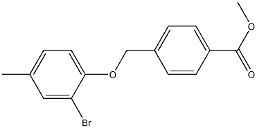 methyl 4-(2-bromo-4-methylphenoxymethyl)benzoate 구조식 이미지