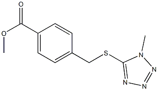 methyl 4-{[(1-methyl-1H-1,2,3,4-tetrazol-5-yl)sulfanyl]methyl}benzoate 구조식 이미지