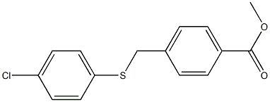 methyl 4-{[(4-chlorophenyl)sulfanyl]methyl}benzoate Structure