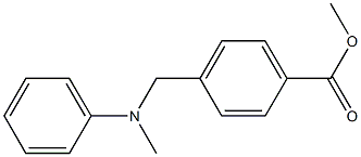 methyl 4-{[methyl(phenyl)amino]methyl}benzoate Structure