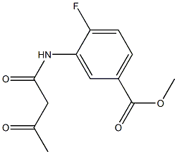 methyl 4-fluoro-3-(3-oxobutanamido)benzoate Structure