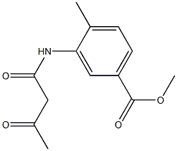 methyl 4-methyl-3-(3-oxobutanamido)benzoate Structure